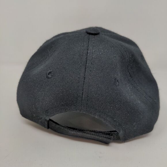 Unbranded Baby Strapback Hat Black Size Infant Blank 100% Polyester - Picture 5 of 7